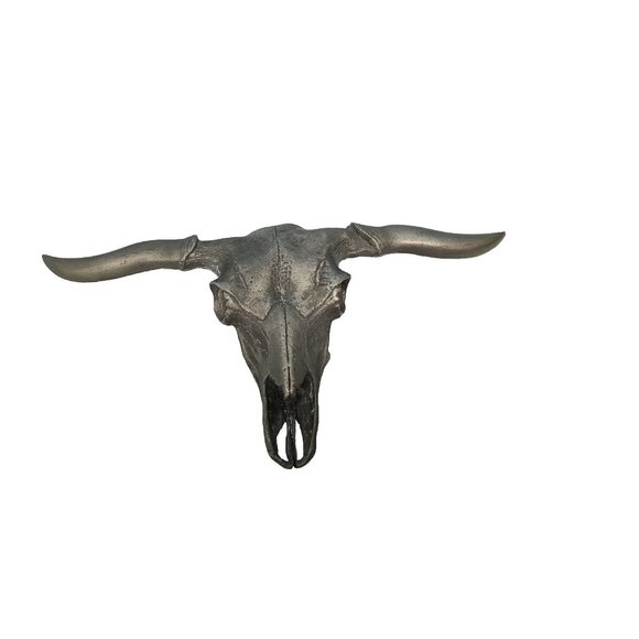 Texas Bull Horn Metal Belt Buckle Western Cowboy/Cowgirl 7" x 3.5" - Picture 2 of 4